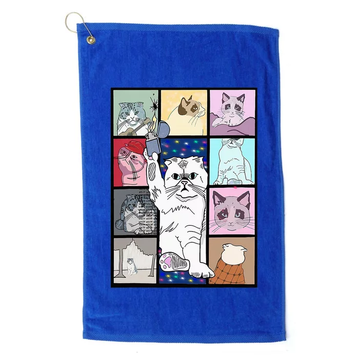 Karma Is A Cat Platinum Collection Golf Towel