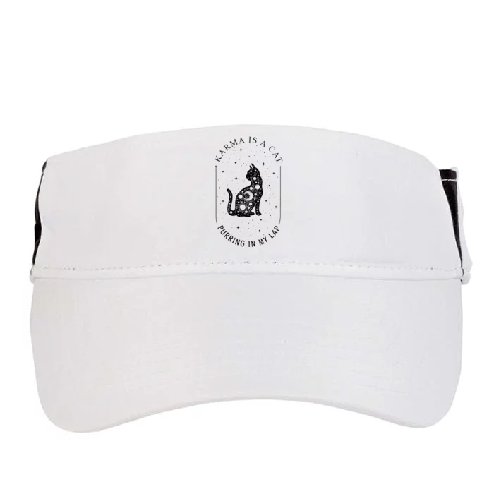 Karma Is A Cat Purring In My Lap Adult Drive Performance Visor