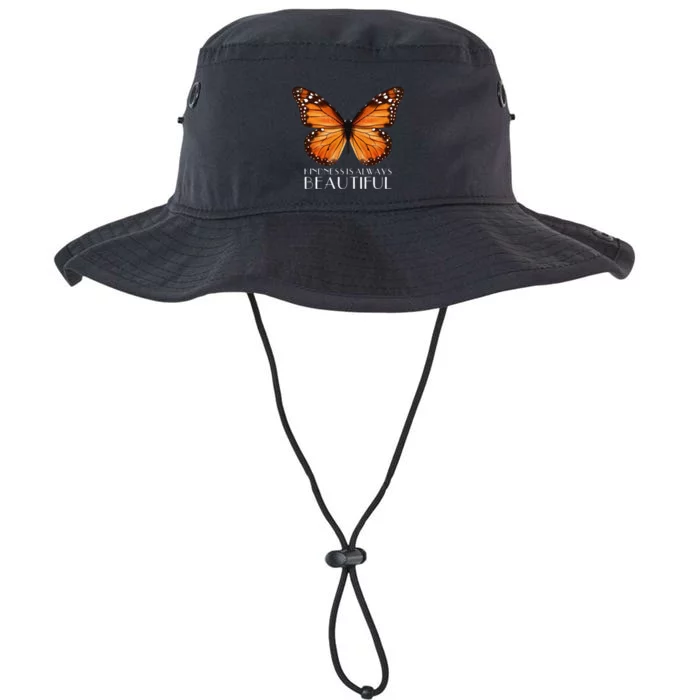 Kindness Is Always Beautiful Monarch Butterfly Gift Legacy Cool Fit Booney Bucket Hat