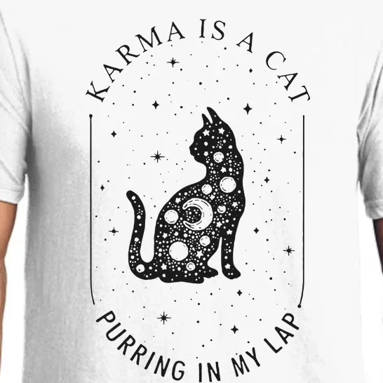 Karma Is A Cat Purring In My Lap Cause It Loves Me Pajama Set