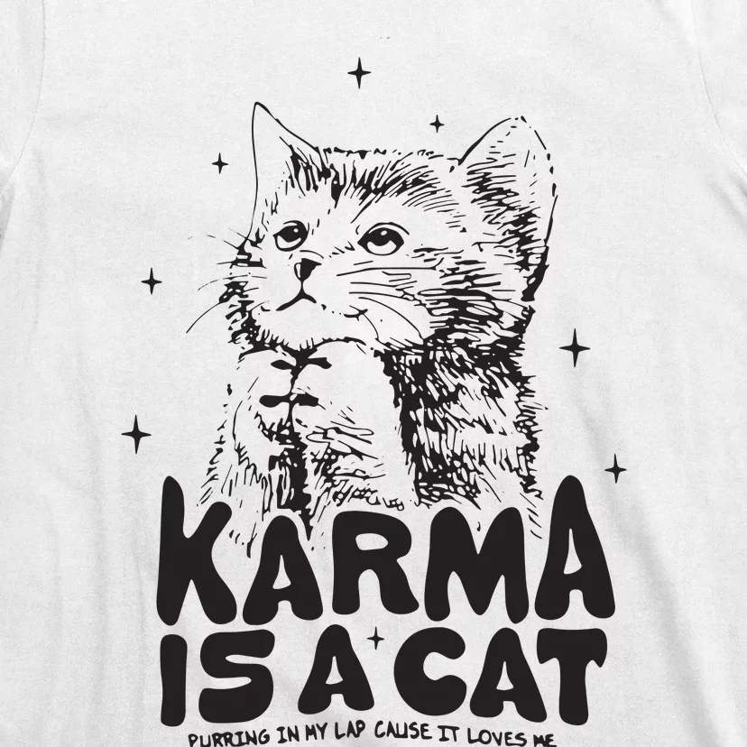 Karma Is A Cat Shirts Taylor Eras Cat Lover T-Shirt