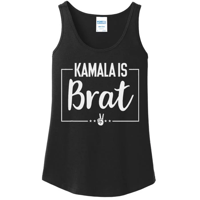 Kamala Is Brat Kamala Is Brat 2024 TeesKamala Is Brat Ladies Essential Tank