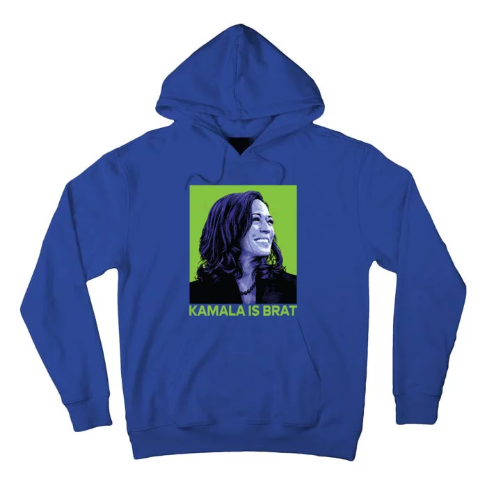 Kamala Is Brat Funny Sarcastic Tall Hoodie