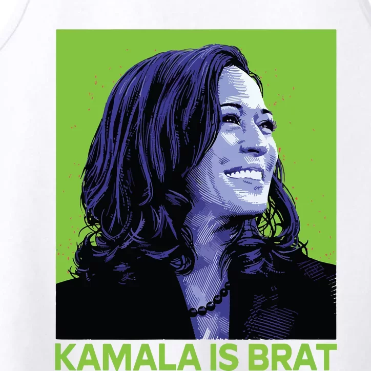 Kamala Is Brat Funny Sarcastic Performance Tank