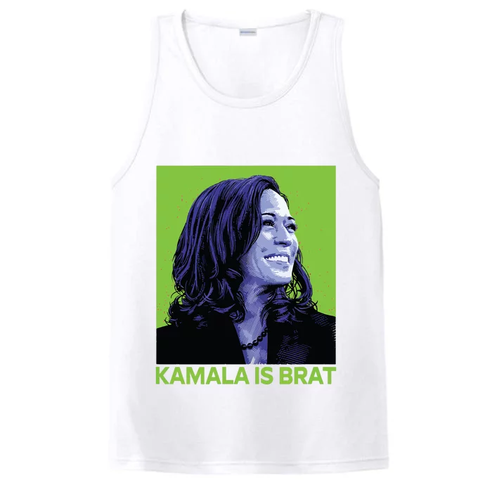 Kamala Is Brat Funny Sarcastic Performance Tank