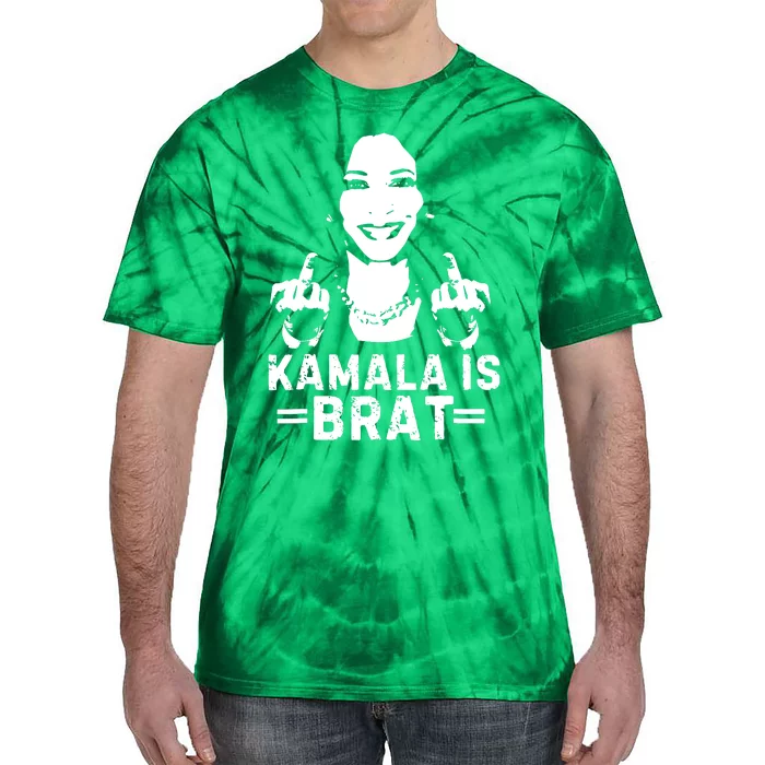 Kamala Is Brat Cute Quotes For Women Girl Tie-Dye T-Shirt