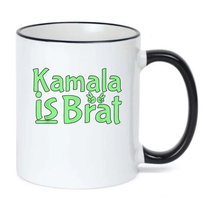 Kamala Is Brat Funny Sarcastic Quote Kamala Is Brat 2024 Black Color Changing Mug