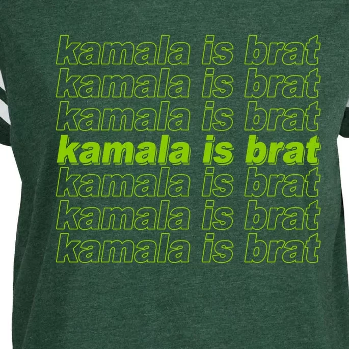 Kamala Is Brat Meme Kamala Harris 2024 Enza Ladies Jersey Football T-Shirt