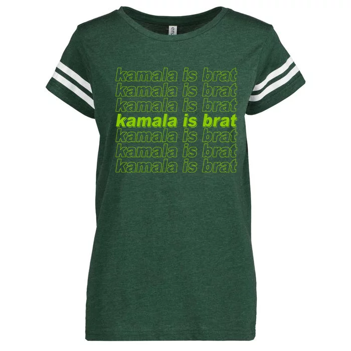 Kamala Is Brat Meme Kamala Harris 2024 Enza Ladies Jersey Football T-Shirt