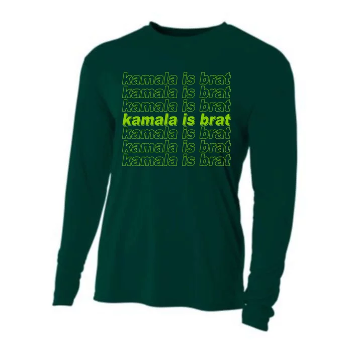 Kamala Is Brat Meme Kamala Harris 2024 Cooling Performance Long Sleeve Crew