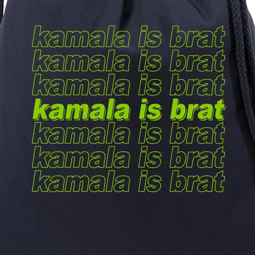 Kamala Is Brat Meme Kamala Harris 2024 Drawstring Bag