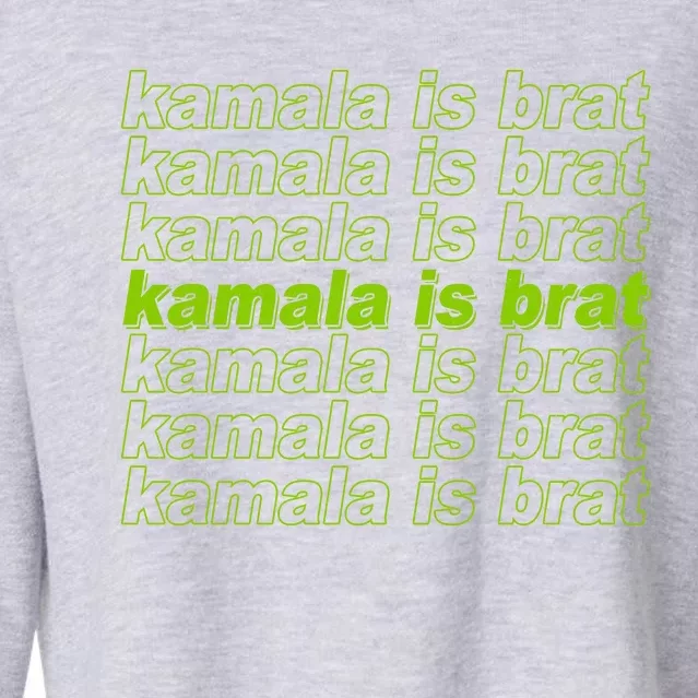 Kamala Is Brat Meme Kamala Harris 2024 Cropped Pullover Crew