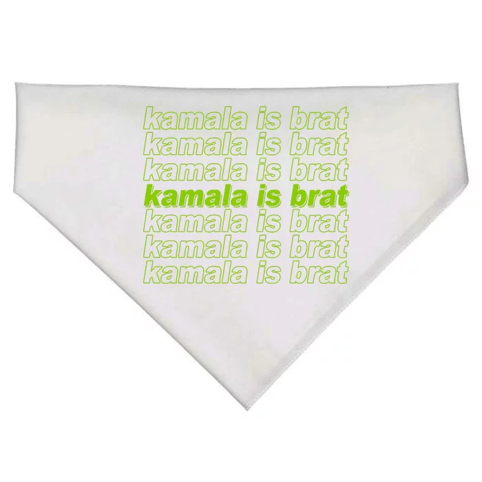 Kamala Is Brat Meme Kamala Harris 2024 USA-Made Doggie Bandana