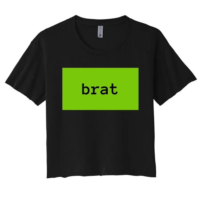 Kamala Is Brat Gen Z Meme Funny Women's Crop Top Tee