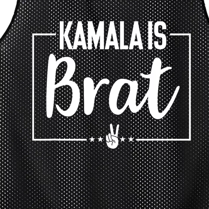 Kamala Is Brat Kamala Is Brat 2024 Kamala Is Brat Mesh Reversible Basketball Jersey Tank