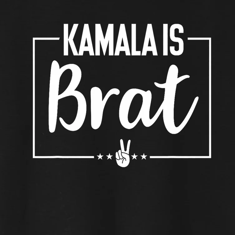 Kamala Is Brat Kamala Is Brat 2024 Kamala Is Brat Women's Crop Top Tee