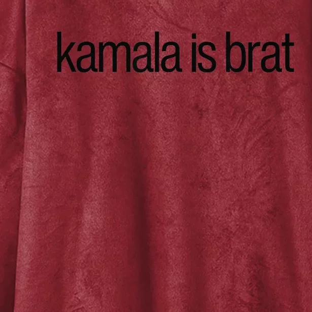 Kamala Is Brat Hooded Wearable Blanket