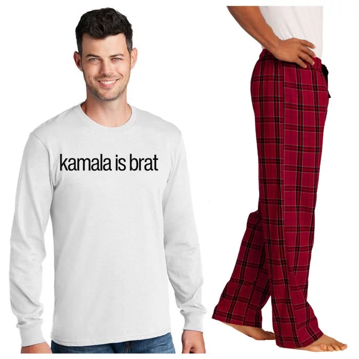 Kamala Is Brat Long Sleeve Pajama Set