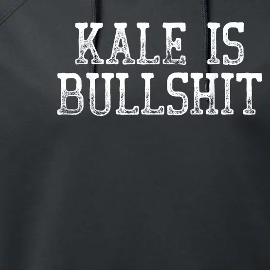 Kale Is Bullshit Tee Shirts Humor Performance Fleece Hoodie