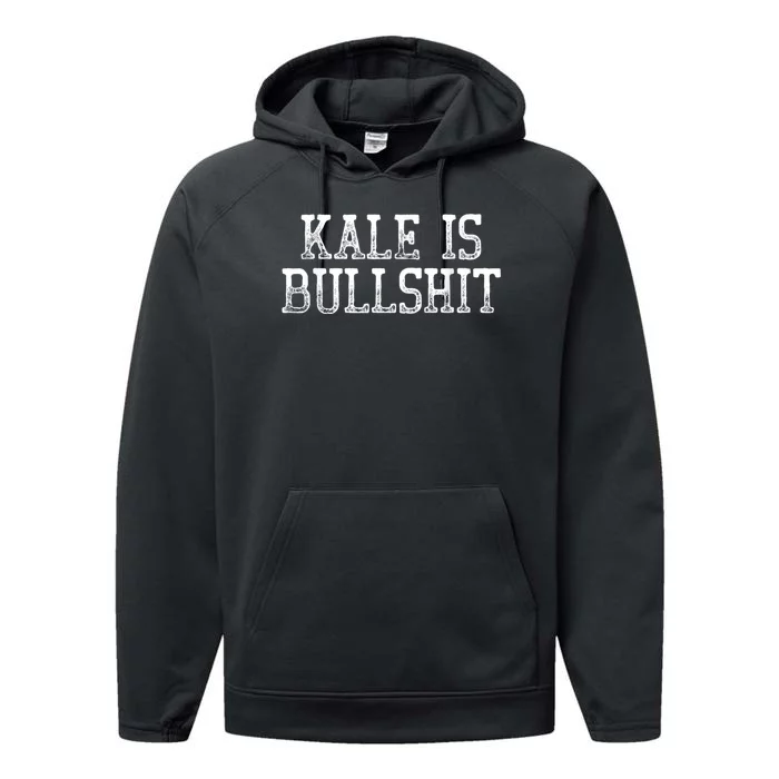 Kale Is Bullshit Tee Shirts Humor Performance Fleece Hoodie