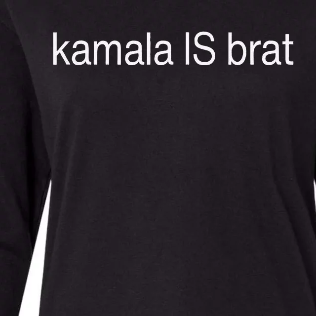 Kamala Is Brat Womens Cotton Relaxed Long Sleeve T-Shirt