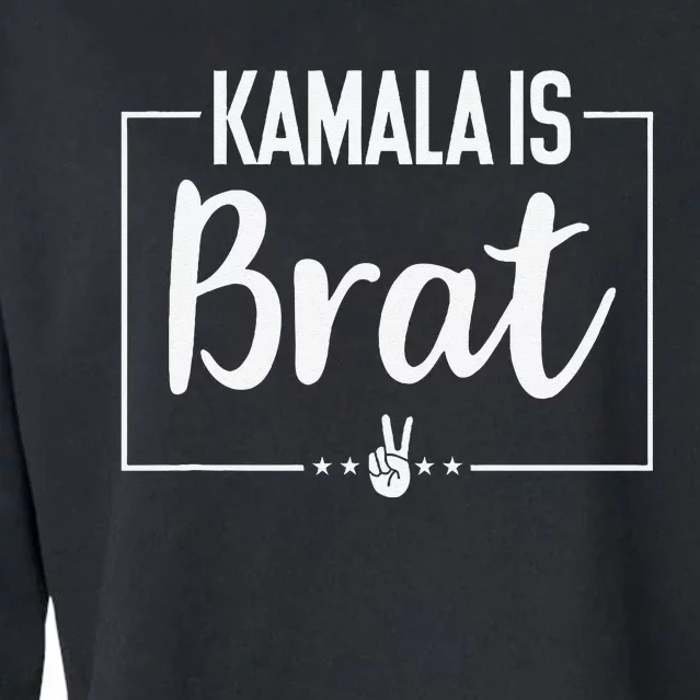 Kamala Is Brat Kamala Is Brat 2024 Kamala Is Brat Cropped Pullover Crew