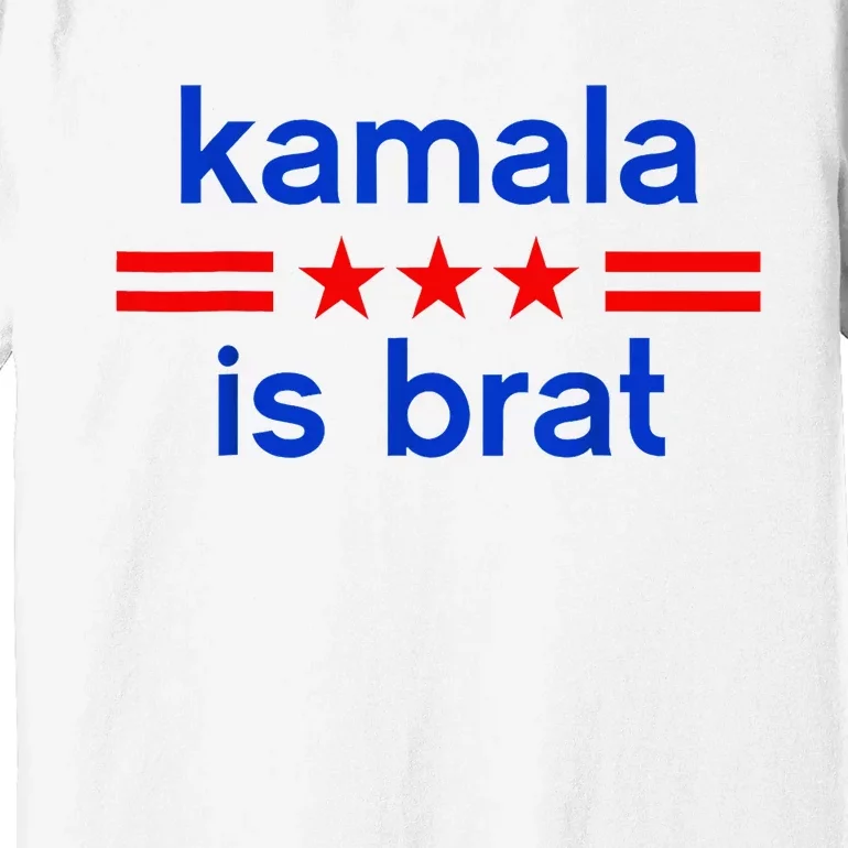 Kamala Is BratCute Quotes American Premium T-Shirt