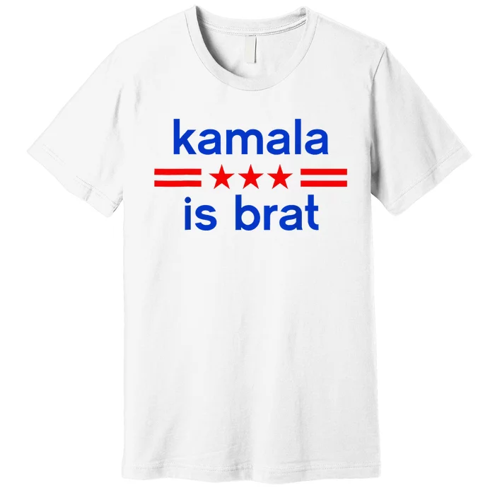 Kamala Is BratCute Quotes American Premium T-Shirt