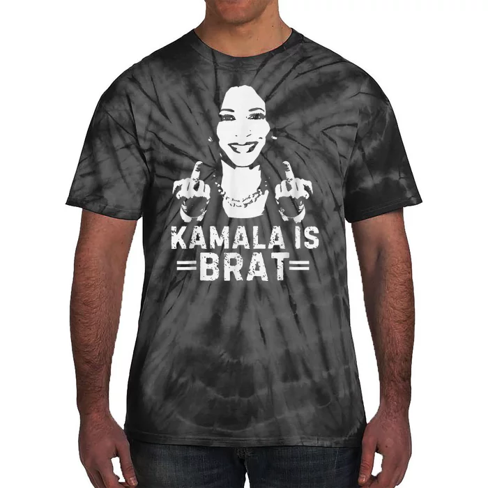 Kamala Is Bratcute Quotes American Tie-Dye T-Shirt