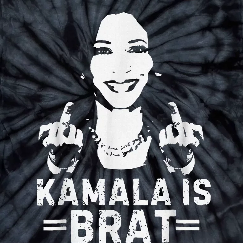 Kamala Is Bratcute Quotes American Tie-Dye T-Shirt