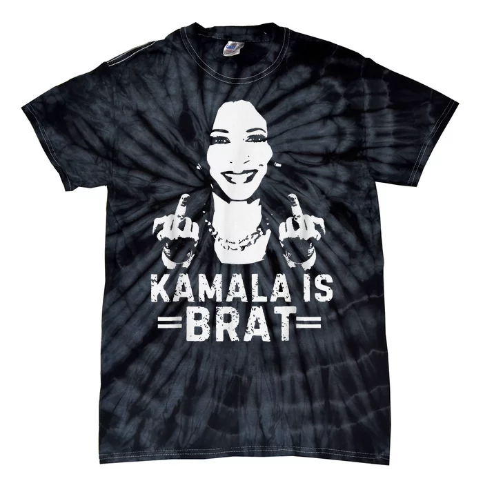 Kamala Is Bratcute Quotes American Tie-Dye T-Shirt