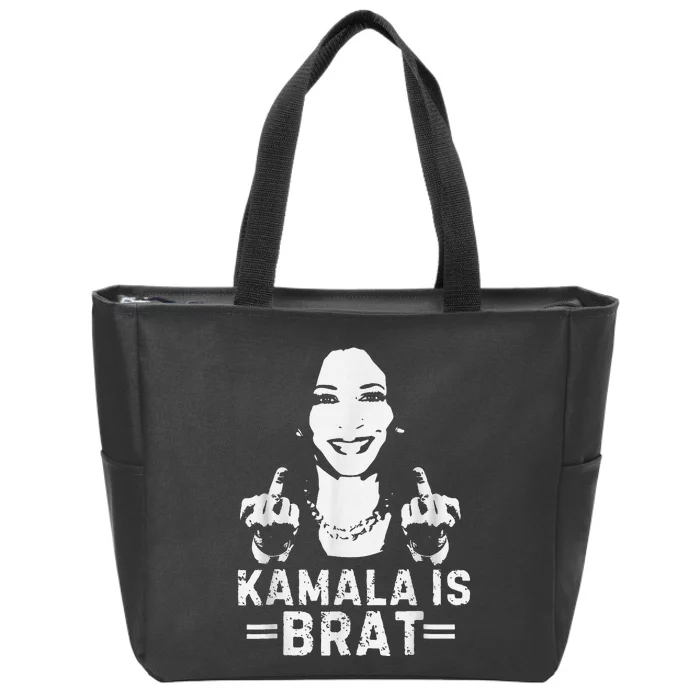 Kamala Is Bratcute Quotes American Zip Tote Bag