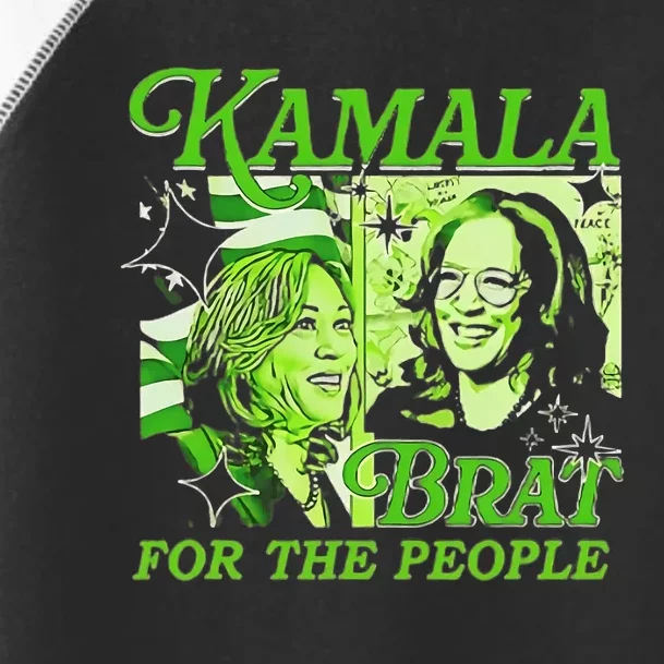 Kamala Is Brat 2024 Funny Green Toddler Fine Jersey T-Shirt