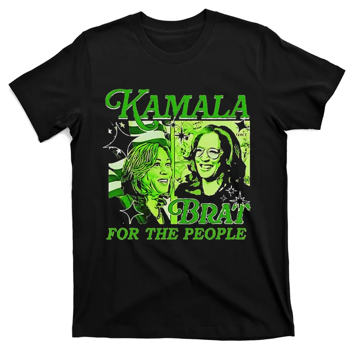 Kamala Is Brat 2024 Funny Green T-Shirt