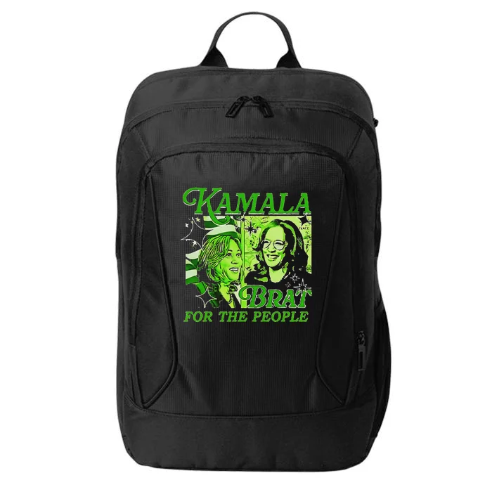 Kamala Is Brat 2024 Funny Green City Backpack