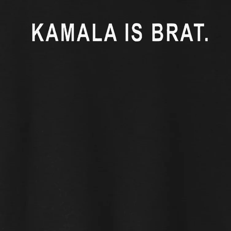 Kamala Is Brat Green Women's Crop Top Tee