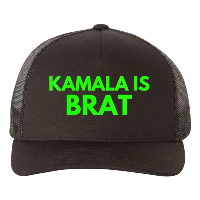 Kamala Is Brat Green Yupoong Adult 5-Panel Trucker Hat