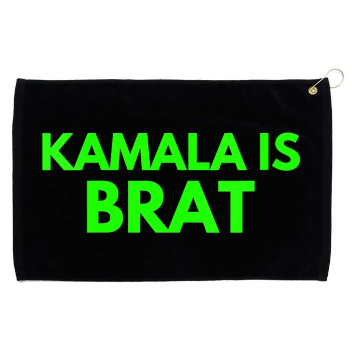 Kamala Is Brat Green Grommeted Golf Towel