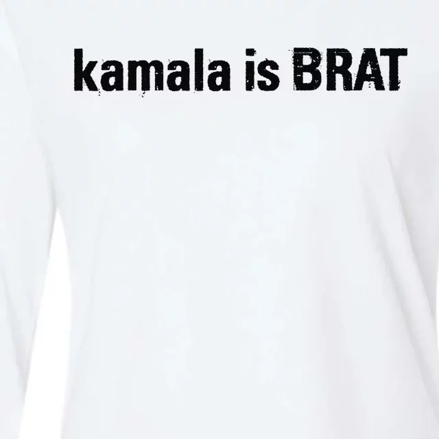 Kamala Is Brat Womens Cotton Relaxed Long Sleeve T-Shirt