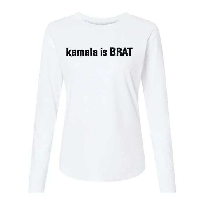 Kamala Is Brat Womens Cotton Relaxed Long Sleeve T-Shirt