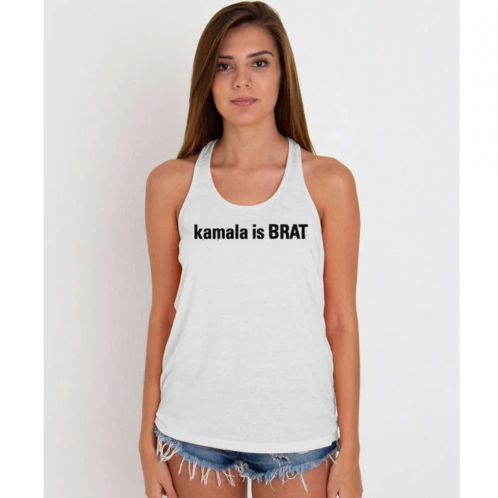 Kamala Is Brat Women's Knotted Racerback Tank