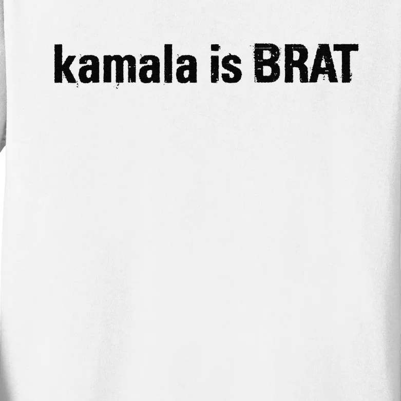 Kamala Is Brat Kids Long Sleeve Shirt