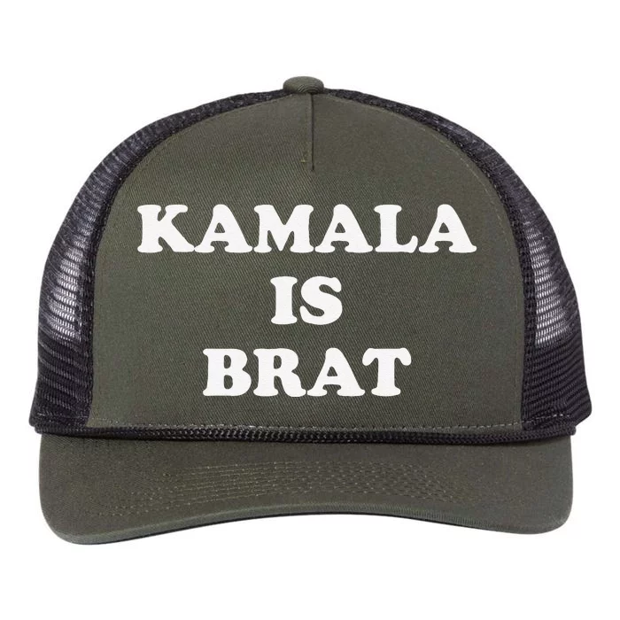 Kamala Is Brat Kamala Is Brat 2024 Kamala Is Brat Retro Rope Trucker Hat Cap