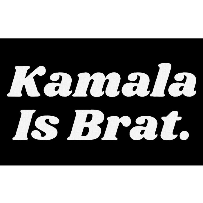 Kamala Is Brat Funny Messy Bun Bumper Sticker