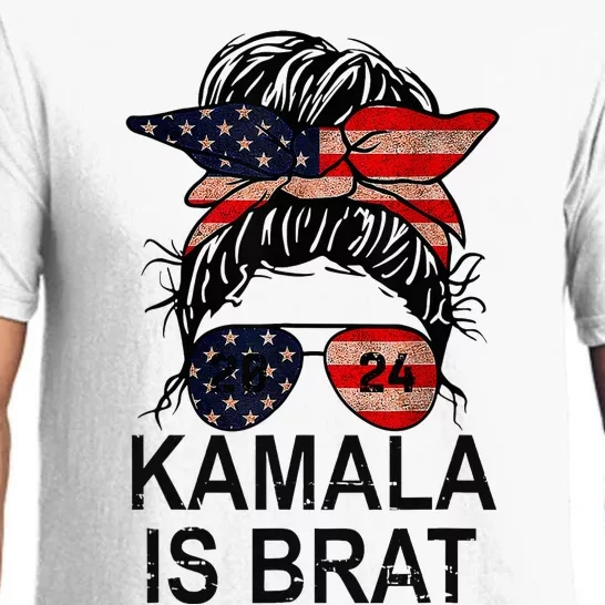 Kamala Is Brat Funny Quotes Feminist Pajama Set