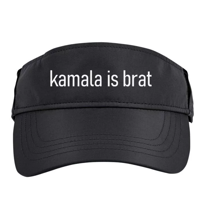 Kamala Is Brat Lime Green Brat Adult Drive Performance Visor