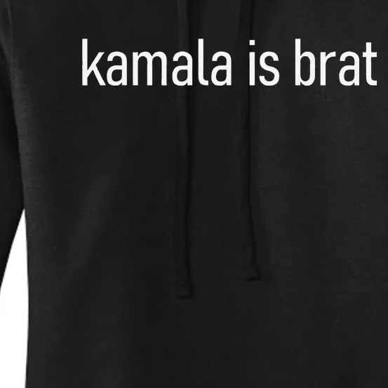 Kamala Is Brat Lime Green Brat Women's Pullover Hoodie