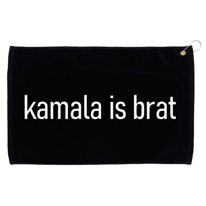 Kamala Is Brat Lime Green Brat Grommeted Golf Towel