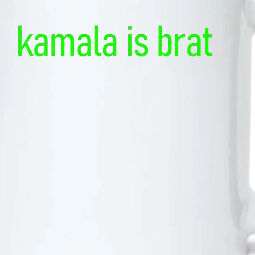 Kamala Is Brat Lime Green Brat Black Color Changing Mug