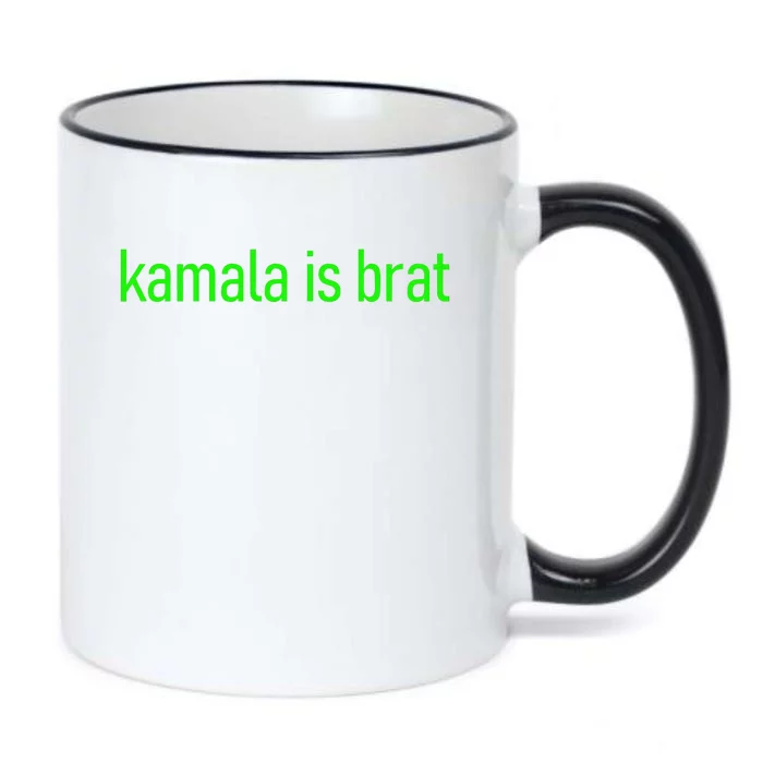 Kamala Is Brat Lime Green Brat Black Color Changing Mug